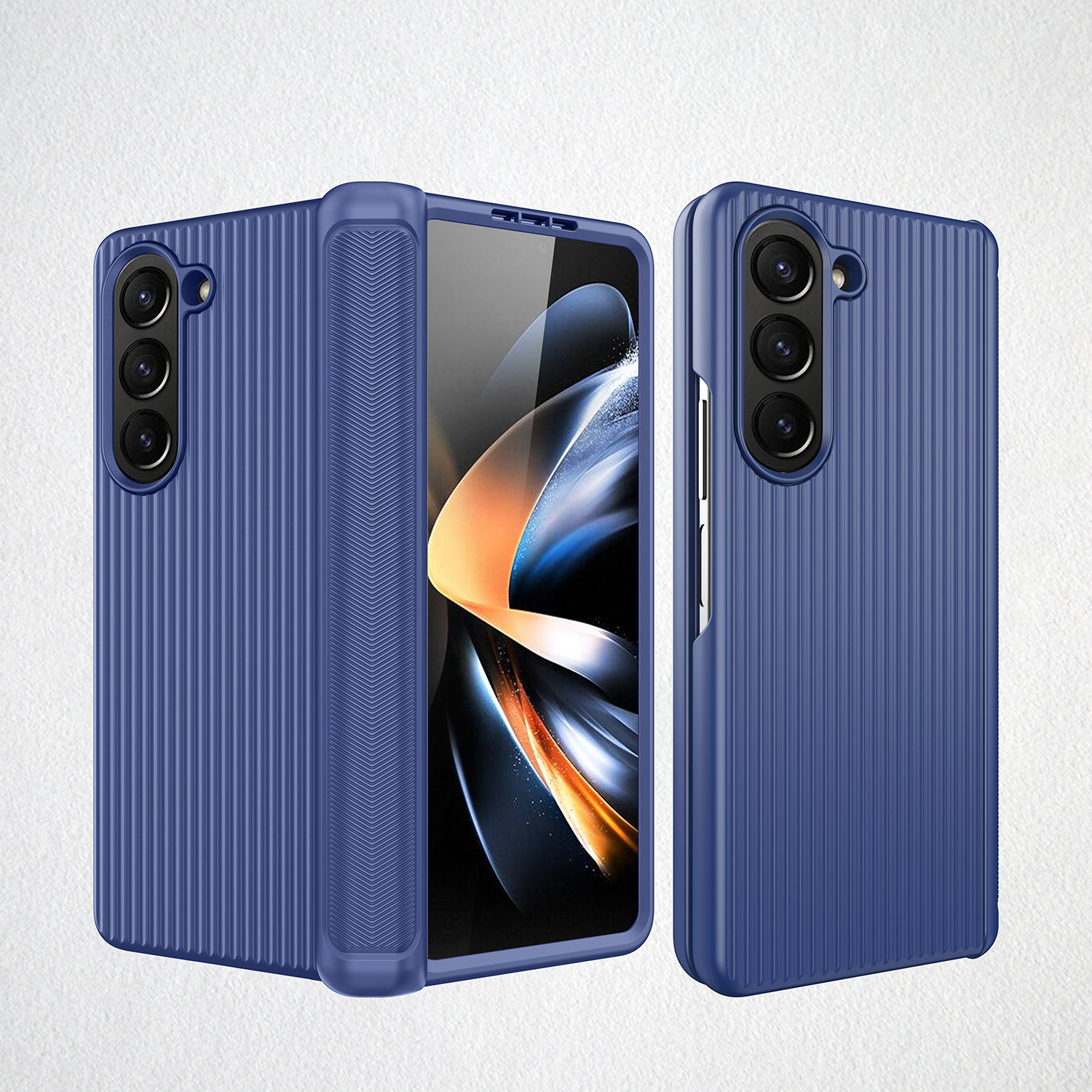 Compatible with Samsung Z Fold6/5/4/3 phone case, hinge, luggage case, full-coverage shockproof protective case, cross-border e-commerce.