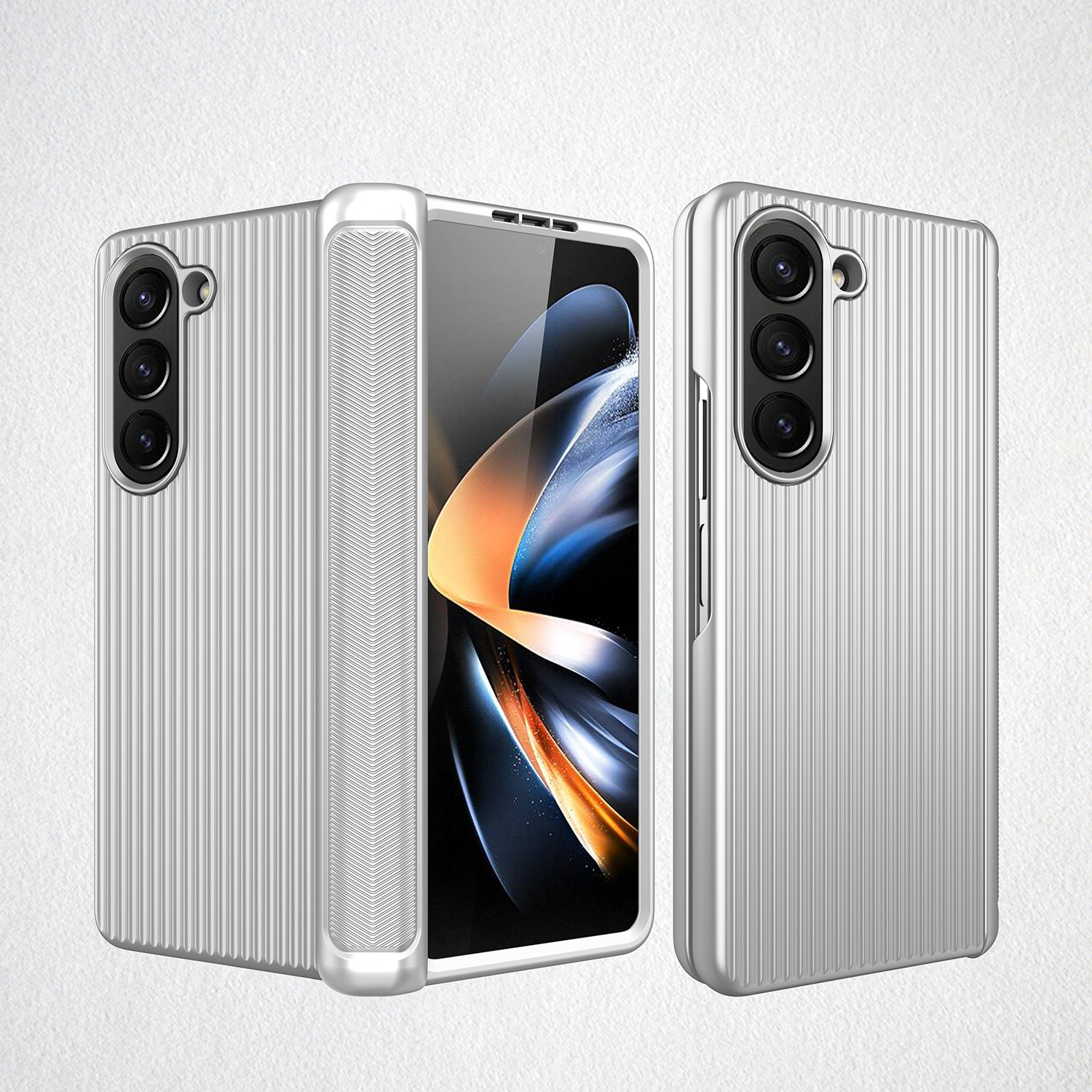 Compatible with Samsung Z Fold6/5/4/3 phone case, hinge, luggage case, full-coverage shockproof protective case, cross-border e-commerce.