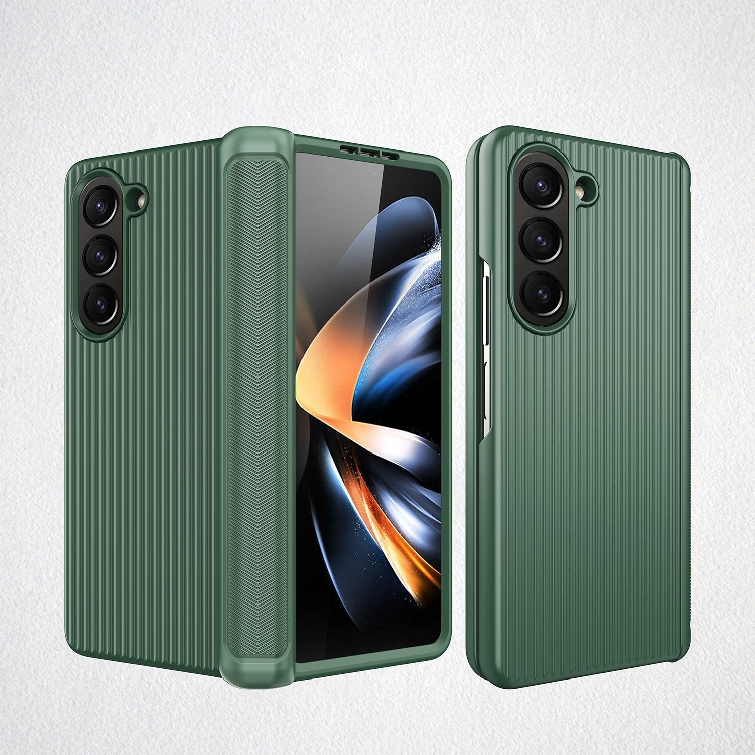 Compatible with Samsung Z Fold6/5/4/3 phone case, hinge, luggage case, full-coverage shockproof protective case, cross-border e-commerce.