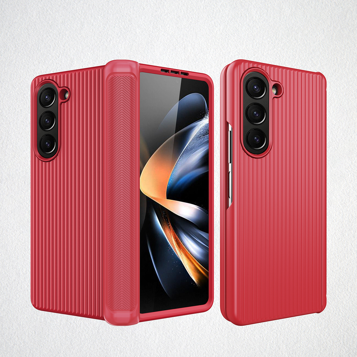 Compatible with Samsung Z Fold6/5/4/3 phone case, hinge, luggage case, full-coverage shockproof protective case, cross-border e-commerce.