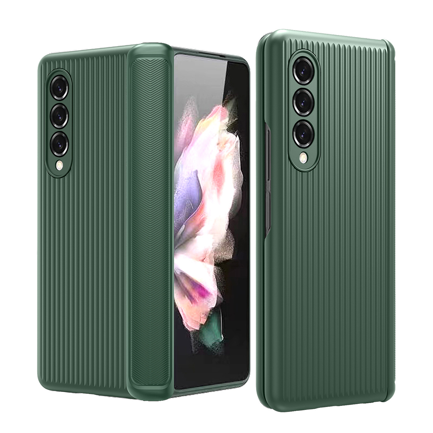 Compatible with Samsung Z Fold6/5/4/3 phone case, hinge, luggage case, full-coverage shockproof protective case, cross-border e-commerce.