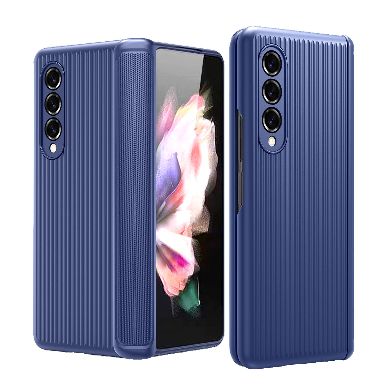 Compatible with Samsung Z Fold6/5/4/3 phone case, hinge, luggage case, full-coverage shockproof protective case, cross-border e-commerce.
