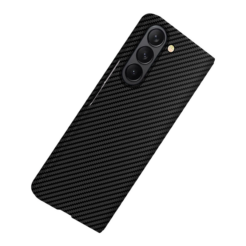 Compatible with Samsung Z Fold8/7 phone case, 6/5 folding screen, W25 carbon fiber texture color blocking 4/3 ultra-thin protective case