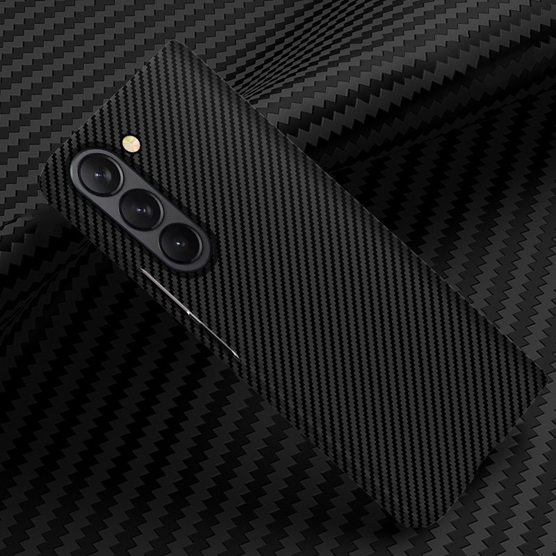 Compatible with Samsung Z Fold8/7 phone case, 6/5 folding screen, W25 carbon fiber texture color blocking 4/3 ultra-thin protective case