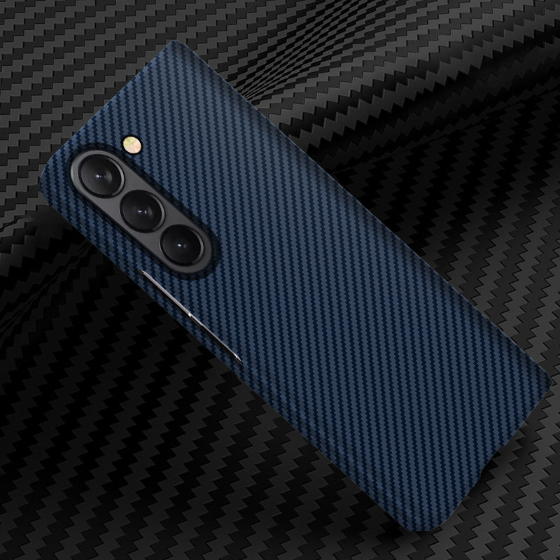 Compatible with Samsung Z Fold8/7 phone case, 6/5 folding screen, W25 carbon fiber texture color blocking 4/3 ultra-thin protective case
