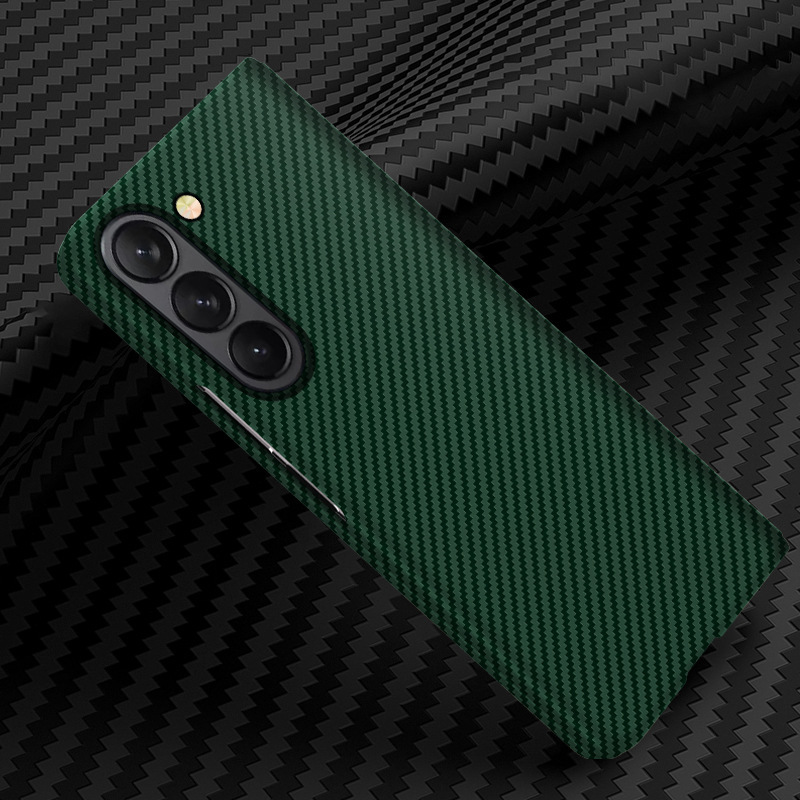 Compatible with Samsung Z Fold8/7 phone case, 6/5 folding screen, W25 carbon fiber texture color blocking 4/3 ultra-thin protective case