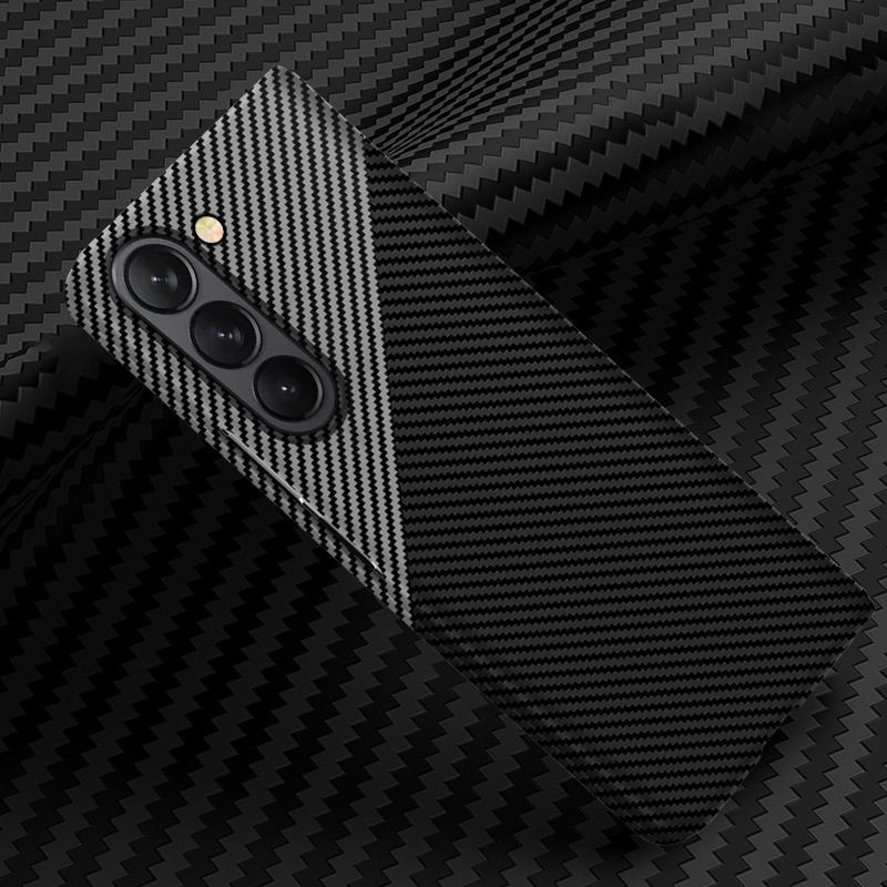 Compatible with Samsung Z Fold8/7 phone case, 6/5 folding screen, W25 carbon fiber texture color blocking 4/3 ultra-thin protective case