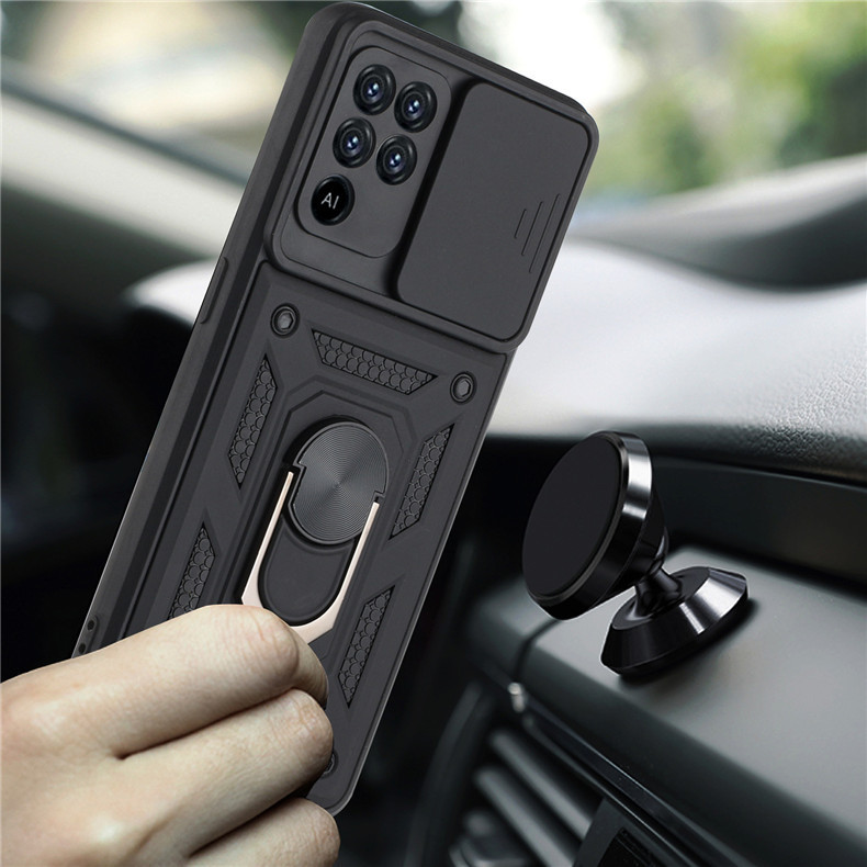 Compatible with OPPO Realme C85 phone case, Reno 15 Pro, Smooth Armor Sliding Window C83 car mount X9 hard case