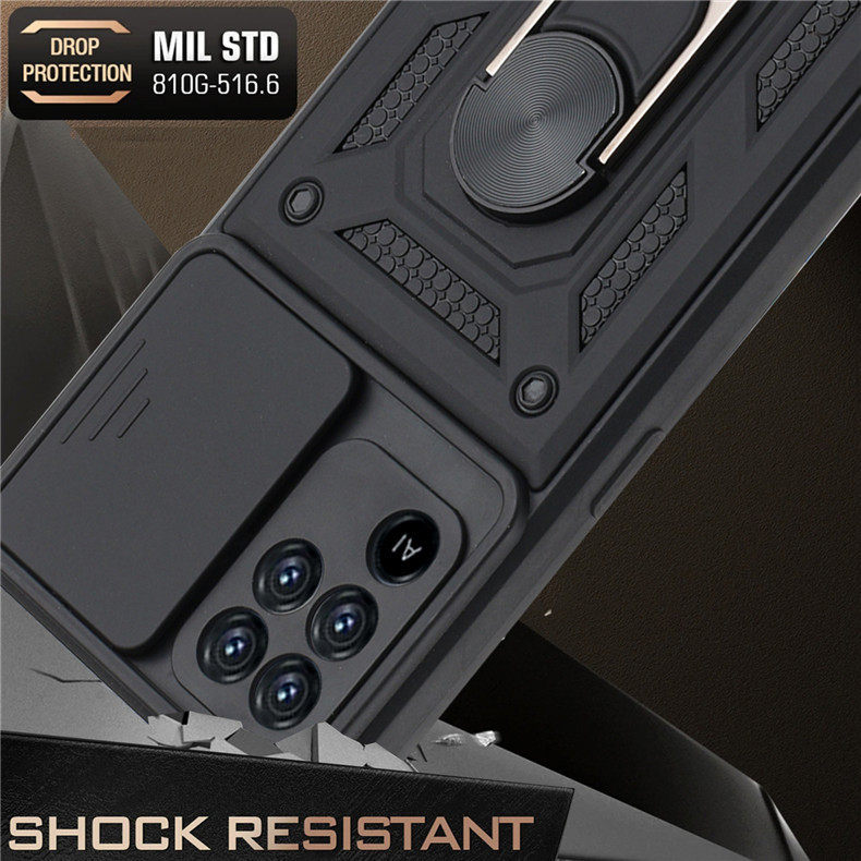 Compatible with OPPO Realme C85 phone case, Reno 15 Pro, Smooth Armor Sliding Window C83 car mount X9 hard case