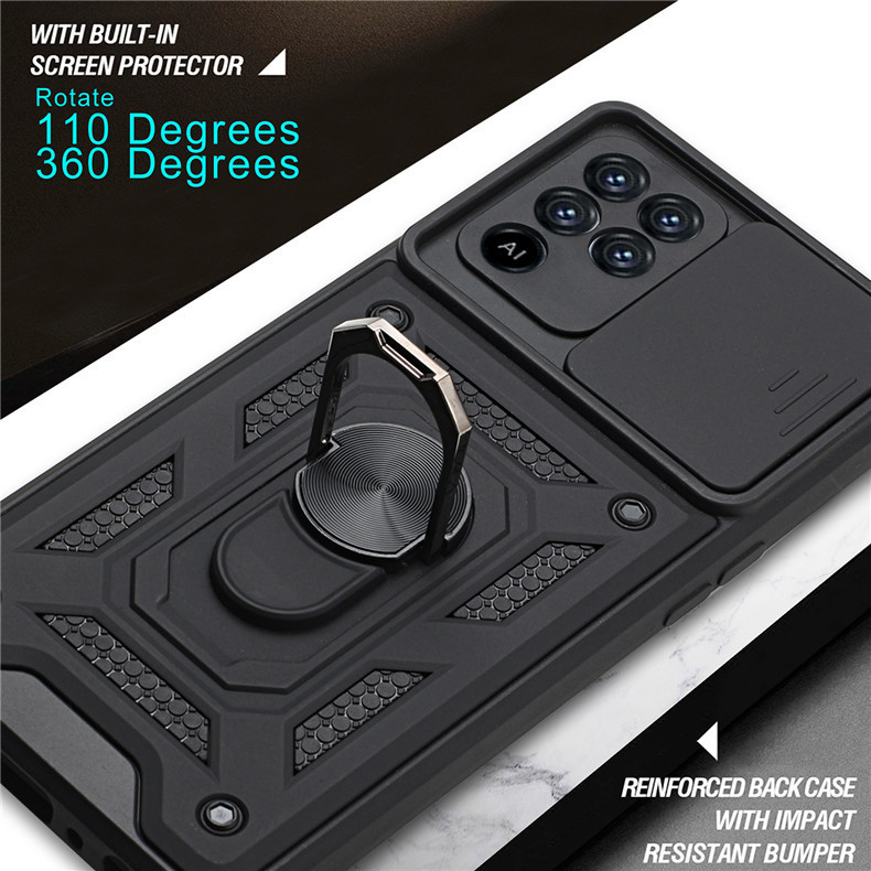 Compatible with OPPO Realme C85 phone case, Reno 15 Pro, Smooth Armor Sliding Window C83 car mount X9 hard case