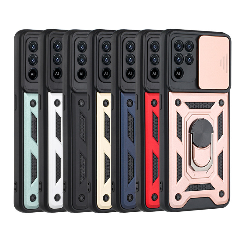 Compatible with OPPO Realme C85 phone case, Reno 15 Pro, Smooth Armor Sliding Window C83 car mount X9 hard case