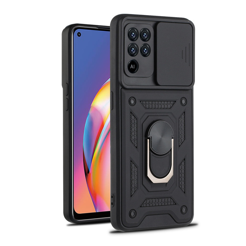 Compatible with OPPO Realme C85 phone case, Reno 15 Pro, Smooth Armor Sliding Window C83 car mount X9 hard case