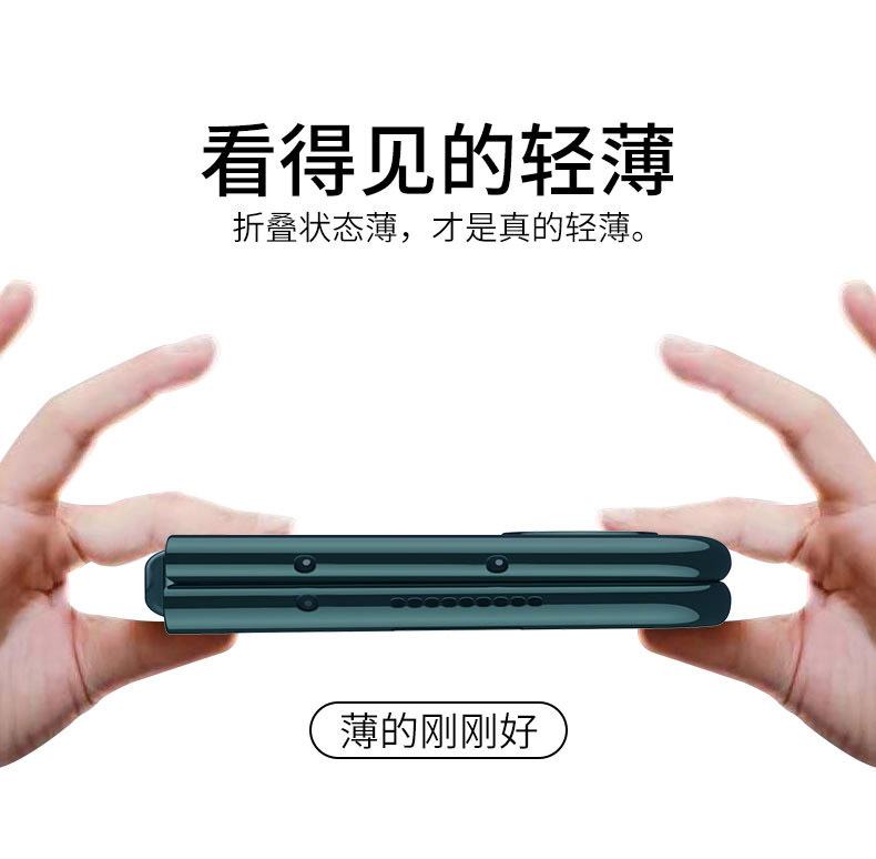Compatible with Samsung Z Fold4/5/6 phone cases, transparent electroplated case film, Phantom Fold3 folding shockproof protective case