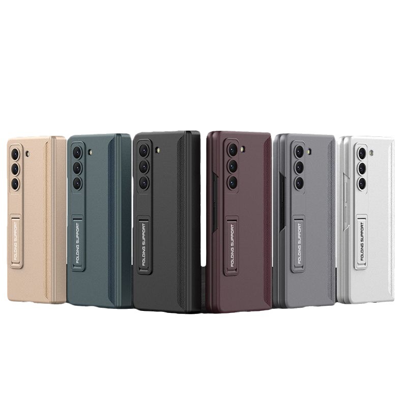 Compatible with Samsung Z Fold4 phone case, Fold7/6/5 magnetic hinge stand case, full-coverage drop-proof protective case