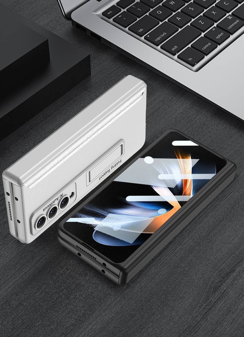 Compatible with Samsung Z Fold4 phone case, Fold7/6/5 magnetic hinge stand case, full-coverage drop-proof protective case