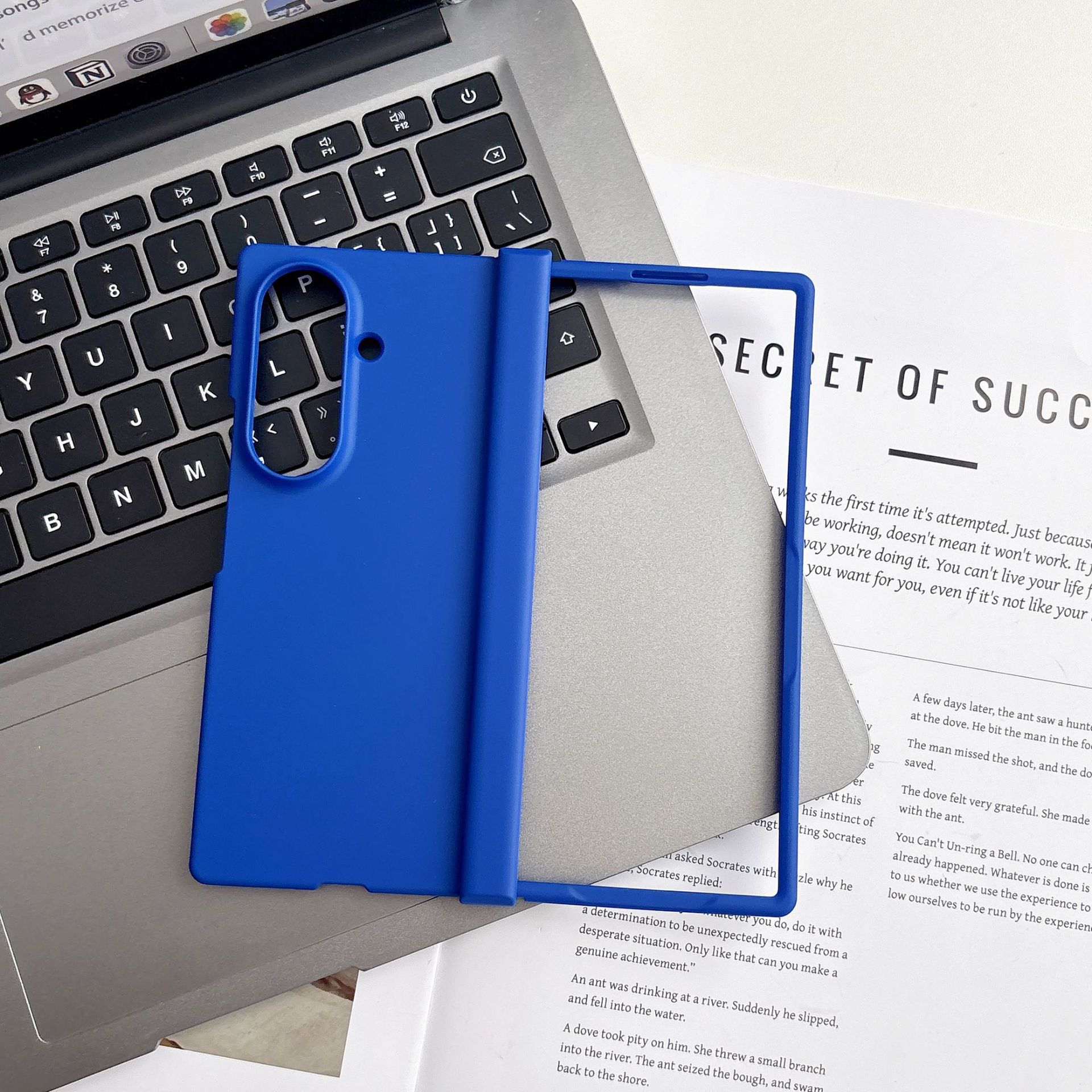 Compatible with Samsung Z Fold 8/7 phone case hinge 6/5 three-piece set solid color 4/3 folding screen drop protection case