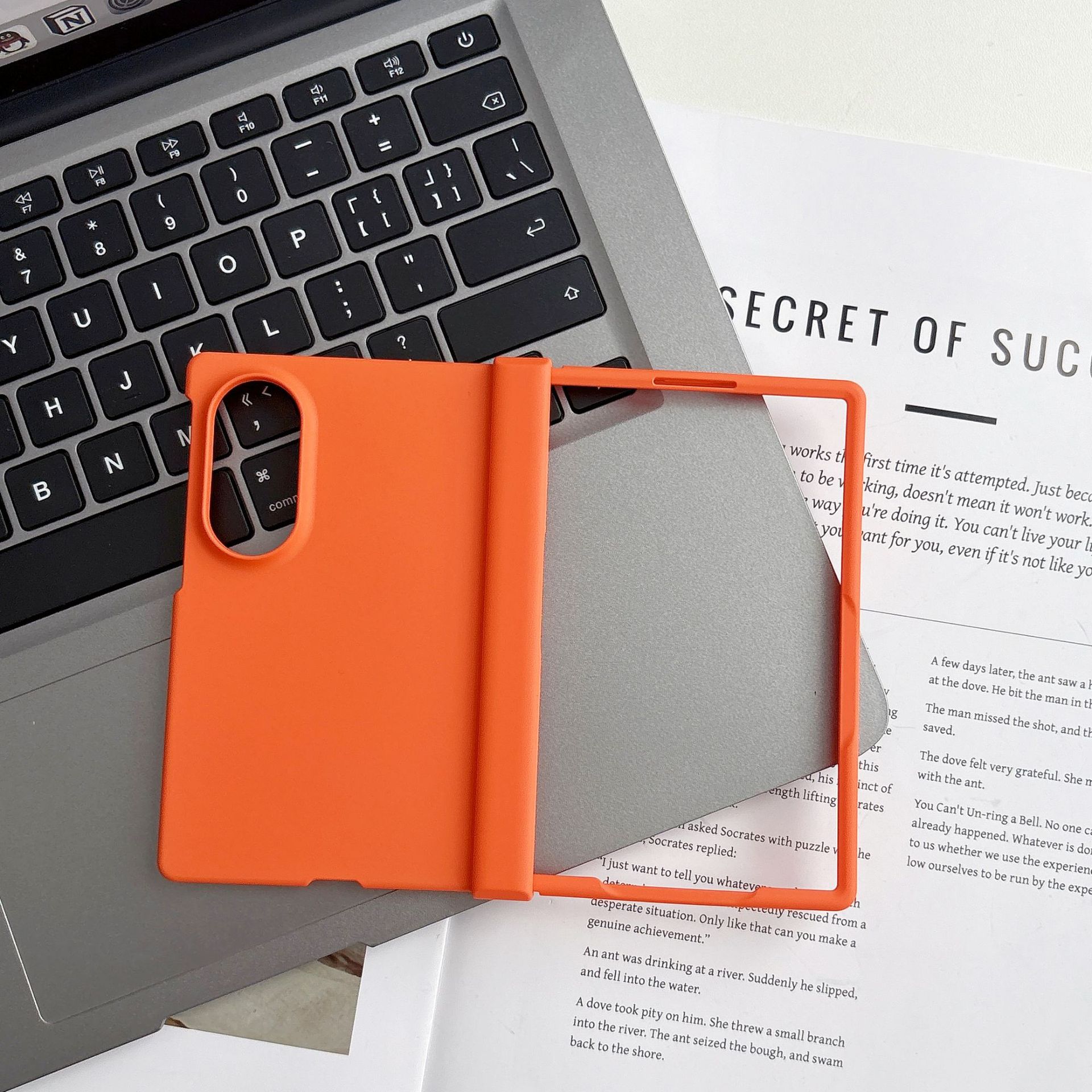 Compatible with Samsung Z Fold 8/7 phone case hinge 6/5 three-piece set solid color 4/3 folding screen drop protection case
