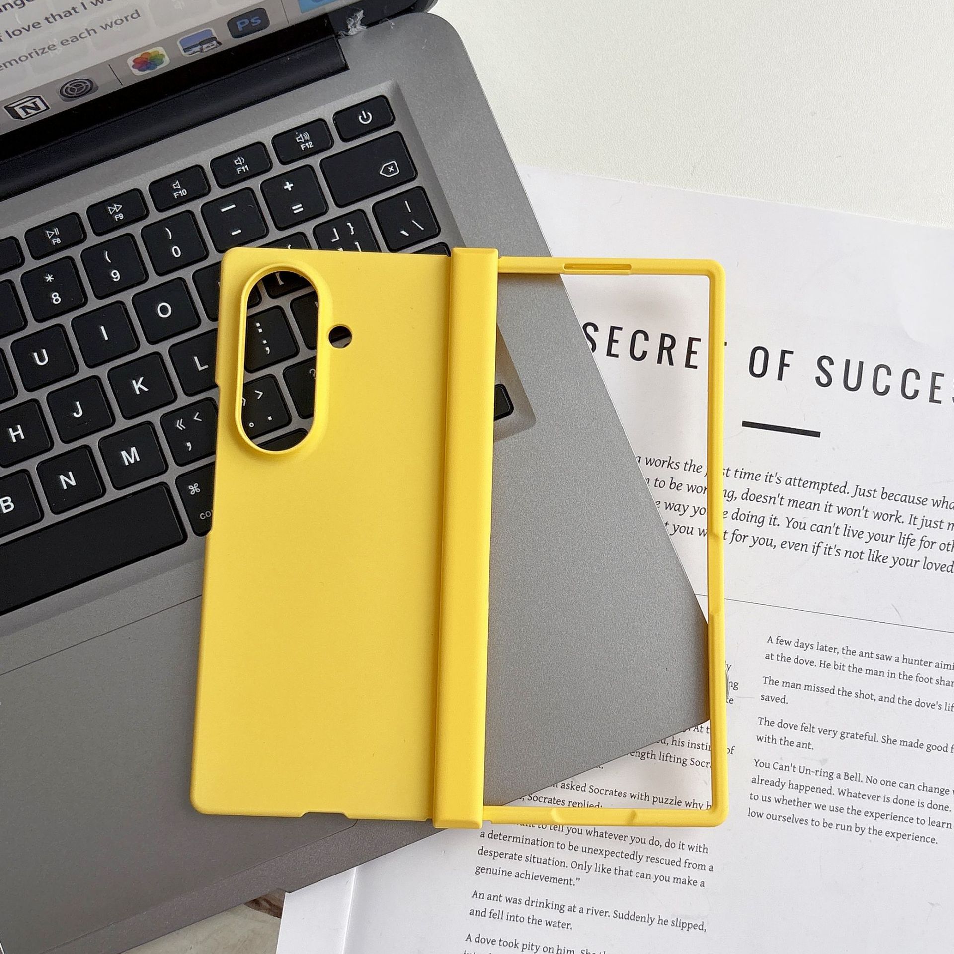 Compatible with Samsung Z Fold 8/7 phone case hinge 6/5 three-piece set solid color 4/3 folding screen drop protection case