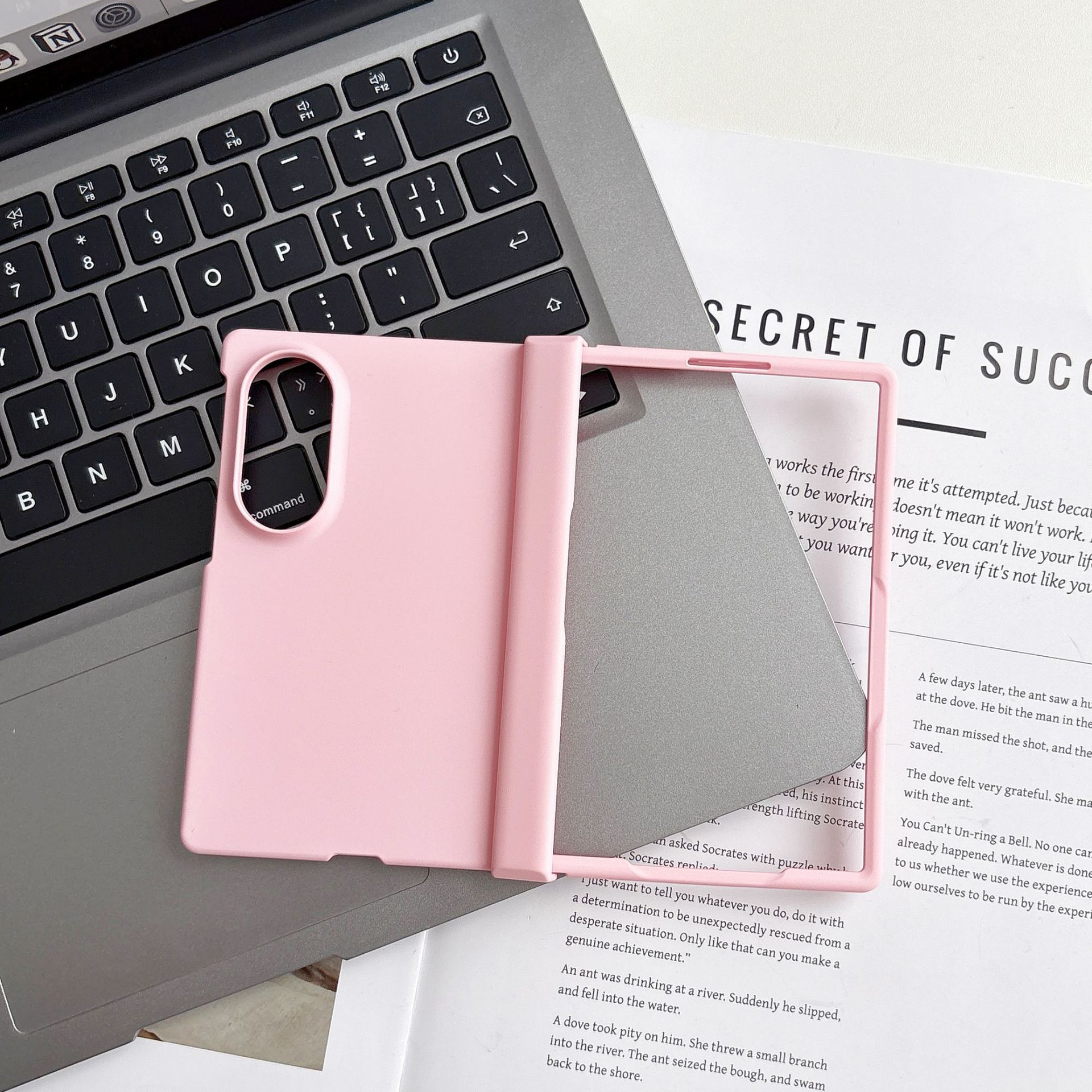 Compatible with Samsung Z Fold 8/7 phone case hinge 6/5 three-piece set solid color 4/3 folding screen drop protection case