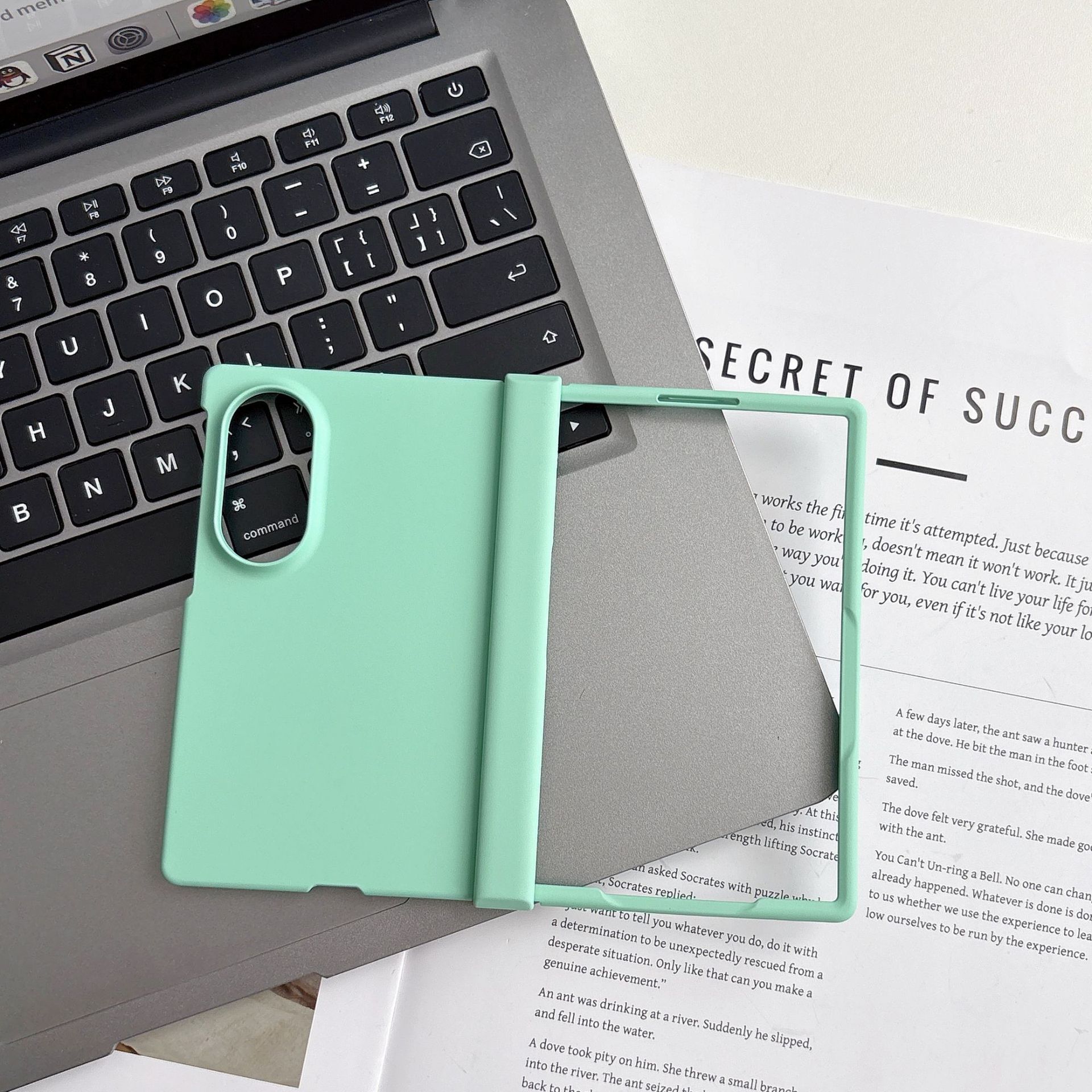 Compatible with Samsung Z Fold 8/7 phone case hinge 6/5 three-piece set solid color 4/3 folding screen drop protection case