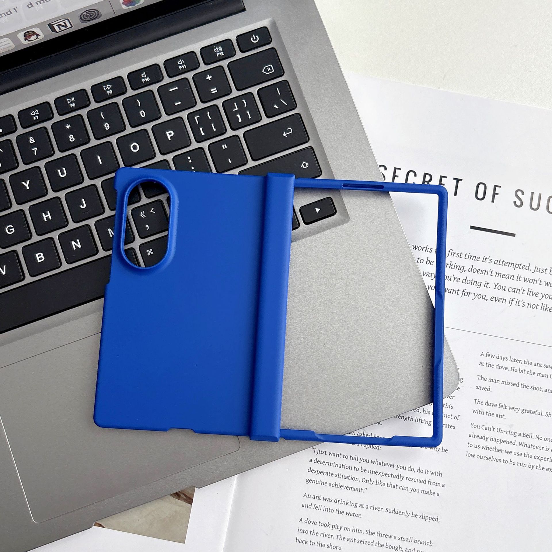 Compatible with Samsung Z Fold 8/7 phone case hinge 6/5 three-piece set solid color 4/3 folding screen drop protection case