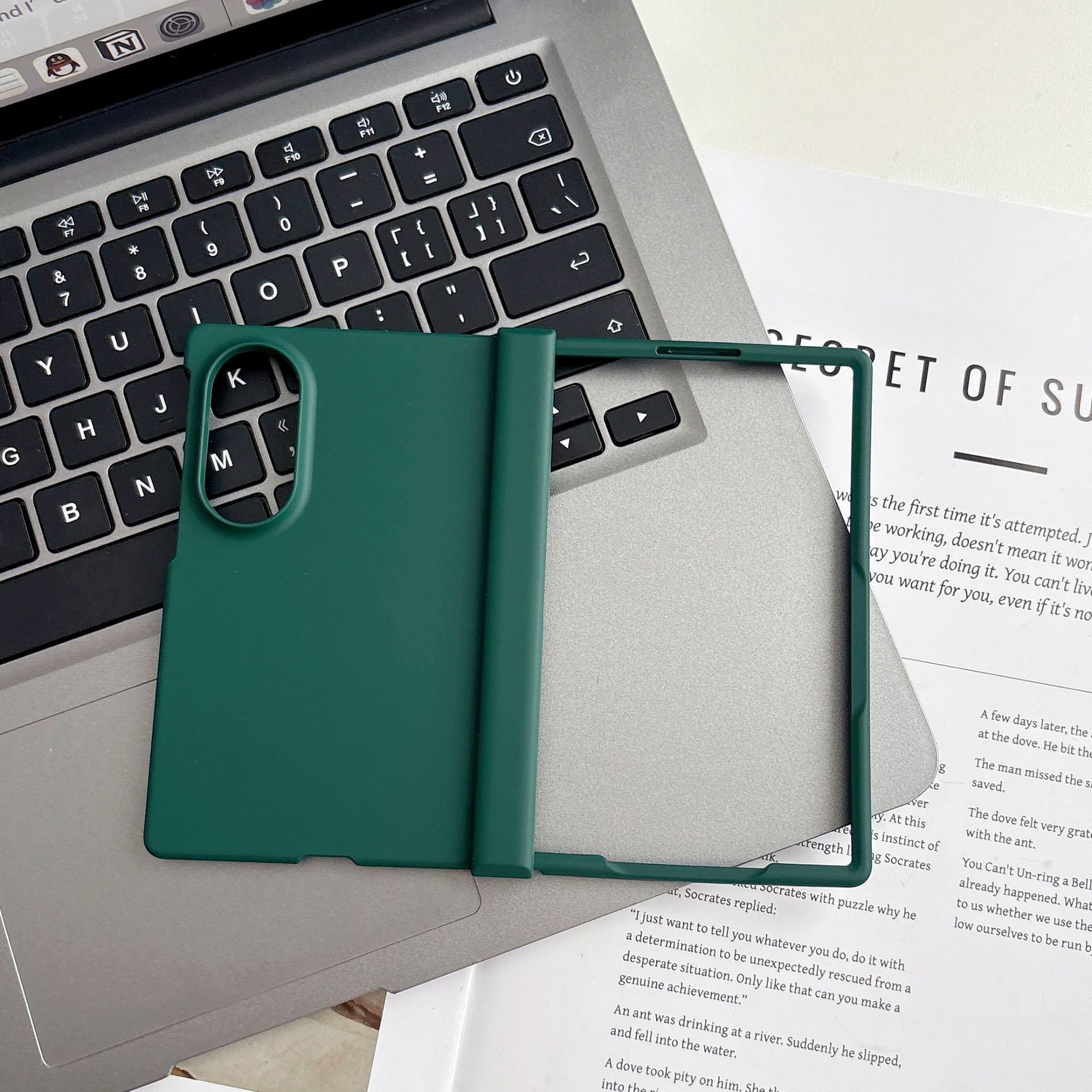 Compatible with Samsung Z Fold 8/7 phone case hinge 6/5 three-piece set solid color 4/3 folding screen drop protection case