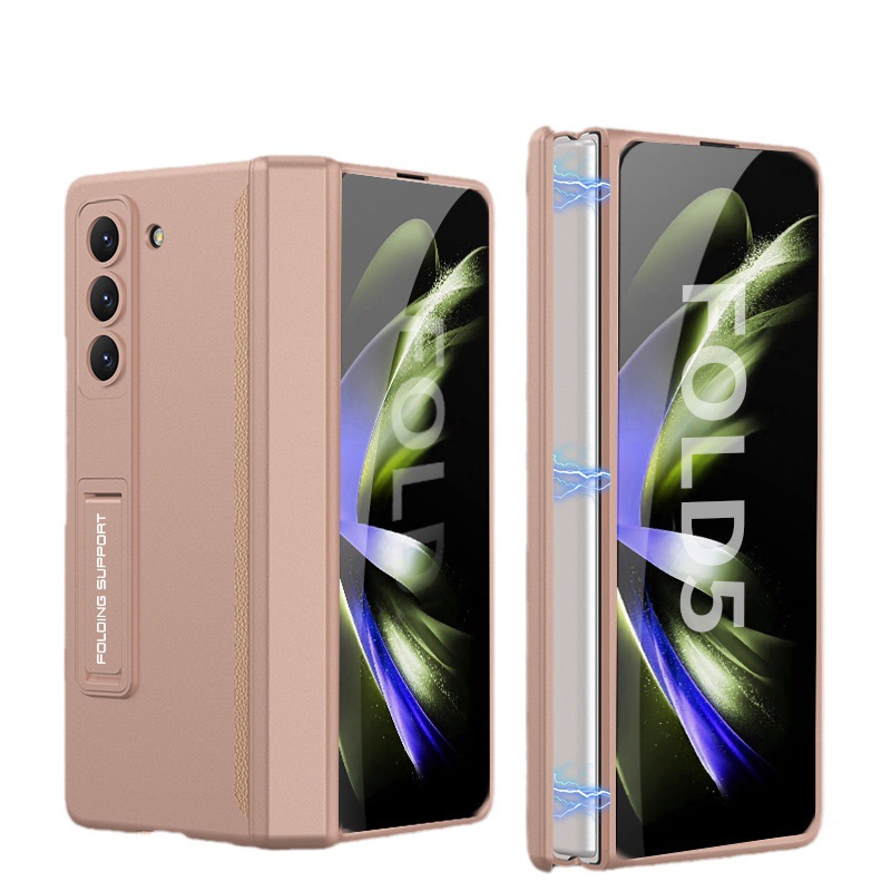 Compatible with Samsung Z Fold5 phone case, Fold4 folding screen magnetic hinge business stand drop protection case