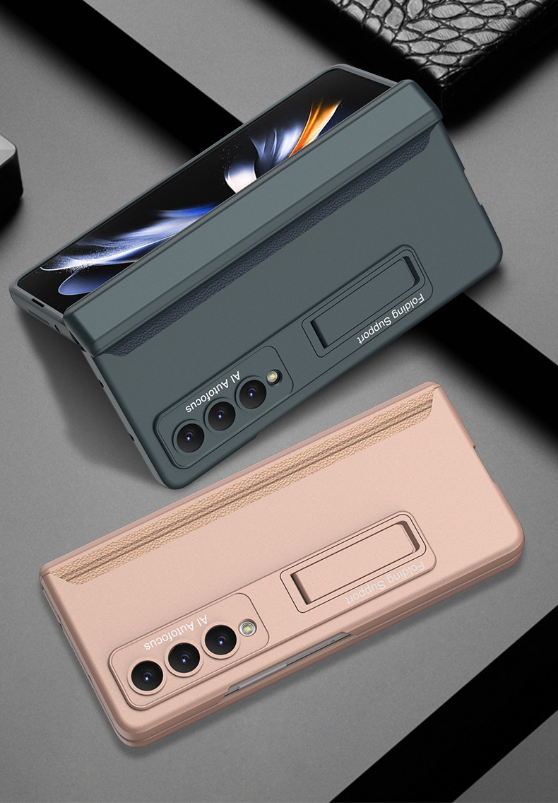 Compatible with Samsung Z Fold5 phone case, Fold4 folding screen magnetic hinge business stand drop protection case