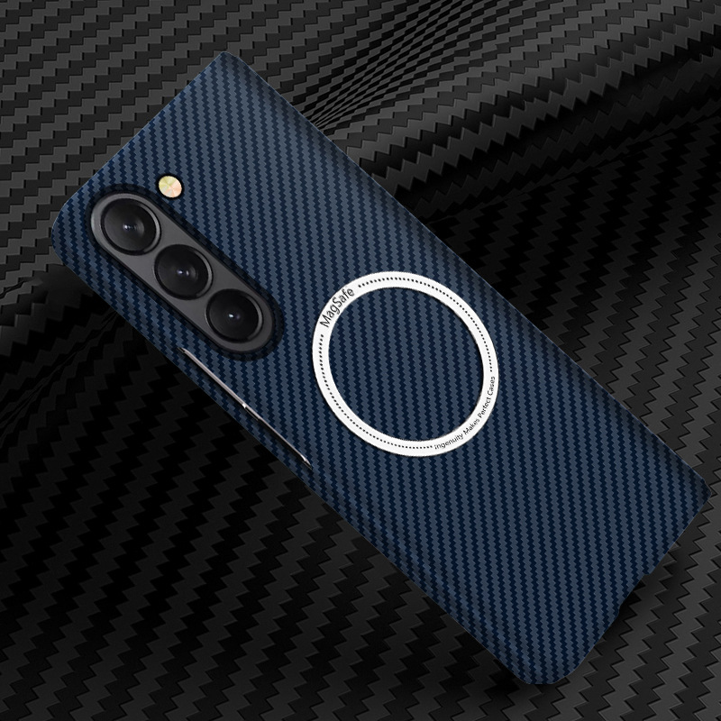 Compatible with Samsung Z Fold 8/7 phone case 6/5 magnetic wireless charging W25 carbon fiber texture 4/3 ultra-thin protective case