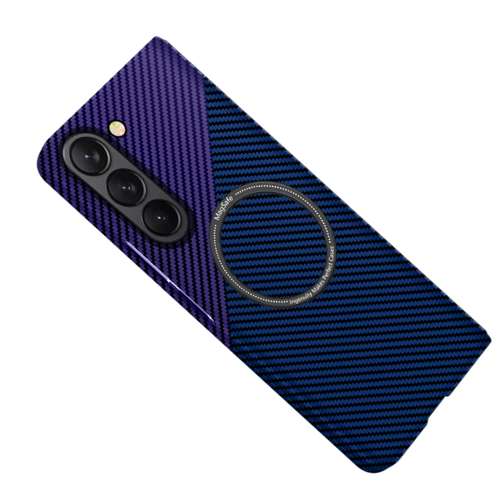 Compatible with Samsung Z Fold 8/7 phone case 6/5 magnetic wireless charging W25 carbon fiber texture 4/3 ultra-thin protective case