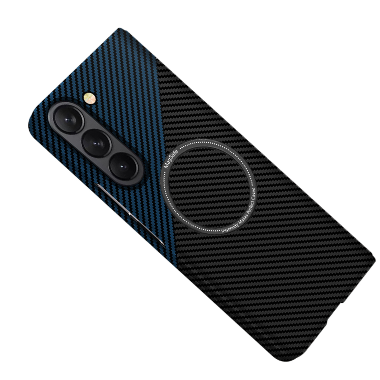 Compatible with Samsung Z Fold 8/7 phone case 6/5 magnetic wireless charging W25 carbon fiber texture 4/3 ultra-thin protective case