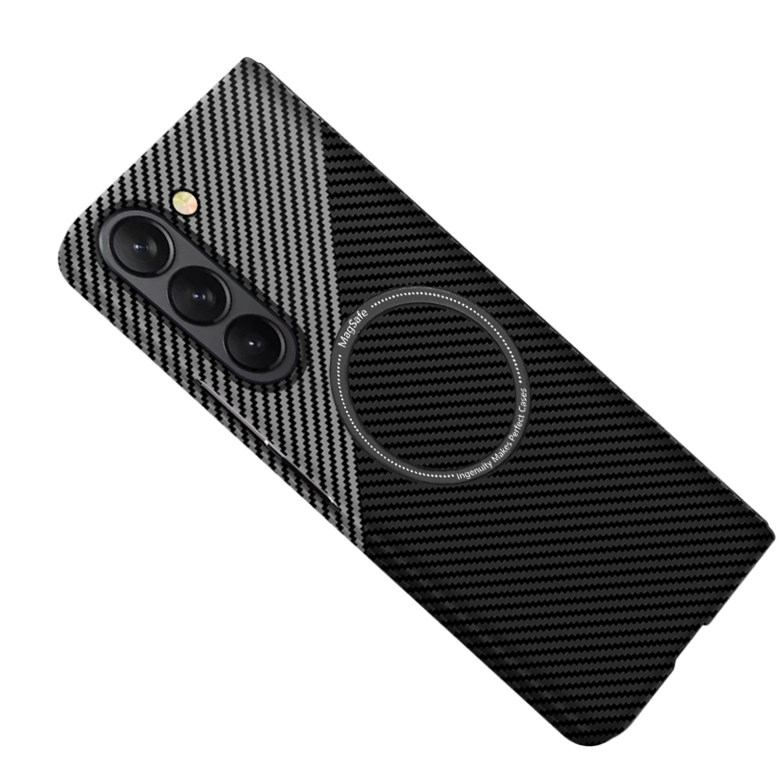 Compatible with Samsung Z Fold 8/7 phone case 6/5 magnetic wireless charging W25 carbon fiber texture 4/3 ultra-thin protective case