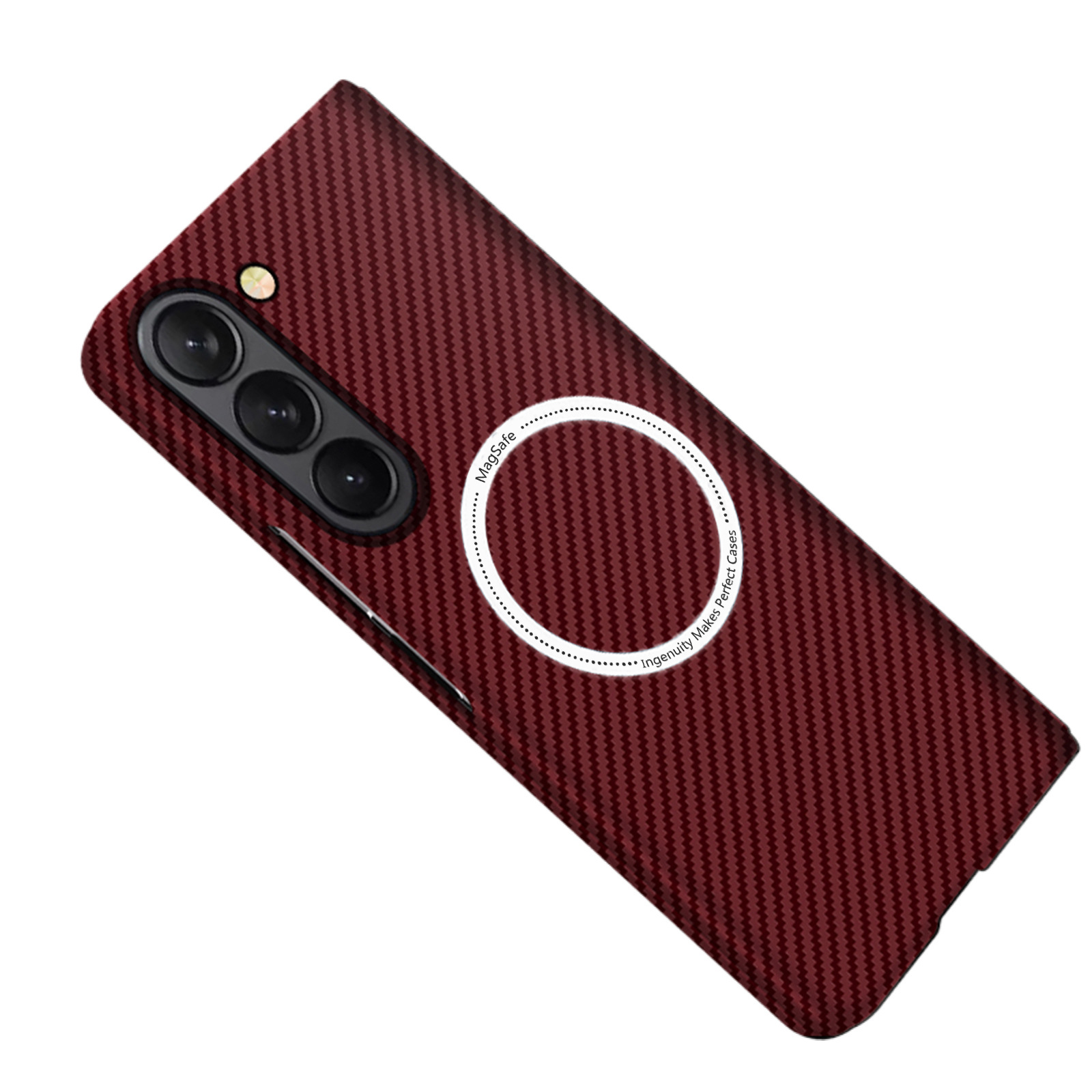 Compatible with Samsung Z Fold 8/7 phone case 6/5 magnetic wireless charging W25 carbon fiber texture 4/3 ultra-thin protective case