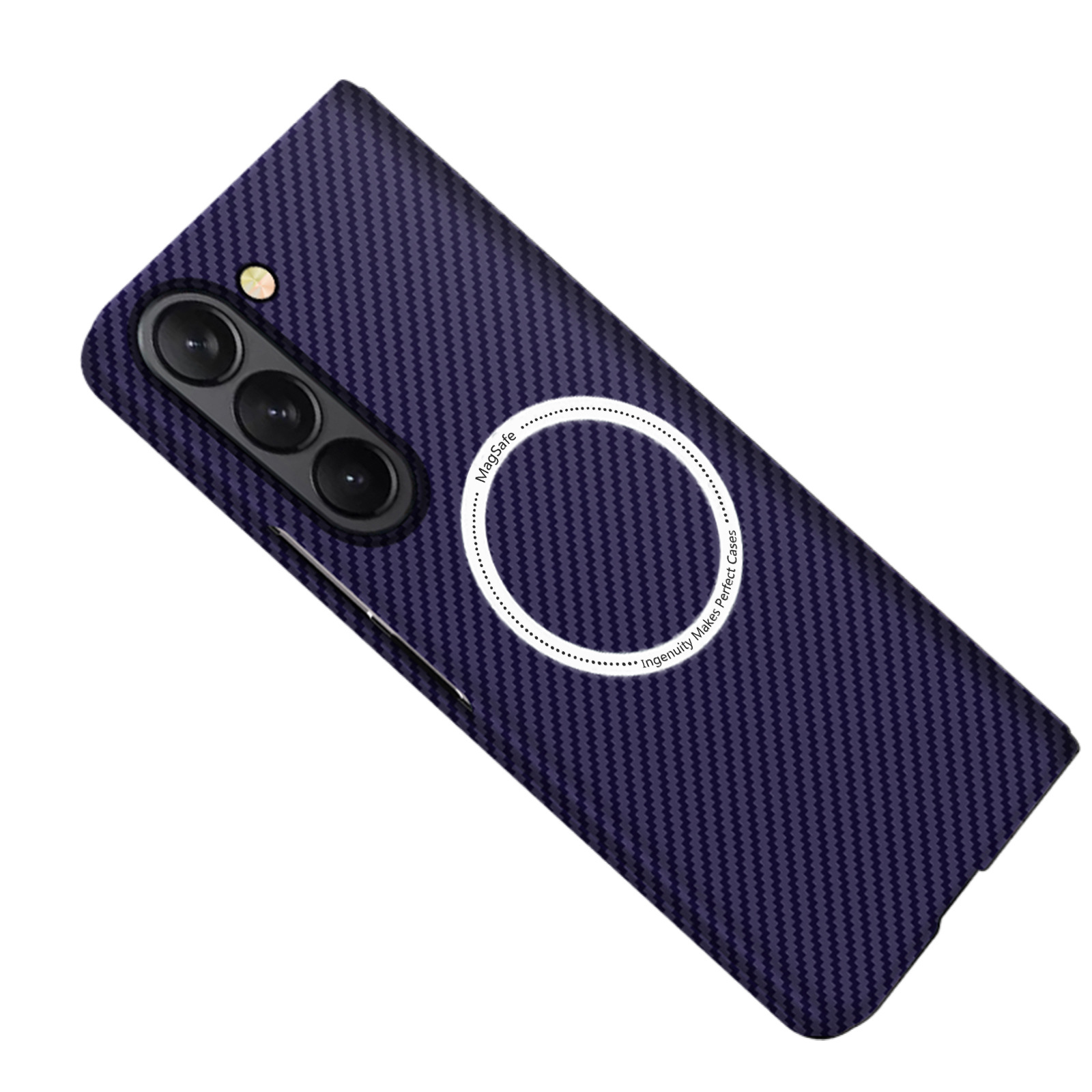 Compatible with Samsung Z Fold 8/7 phone case 6/5 magnetic wireless charging W25 carbon fiber texture 4/3 ultra-thin protective case