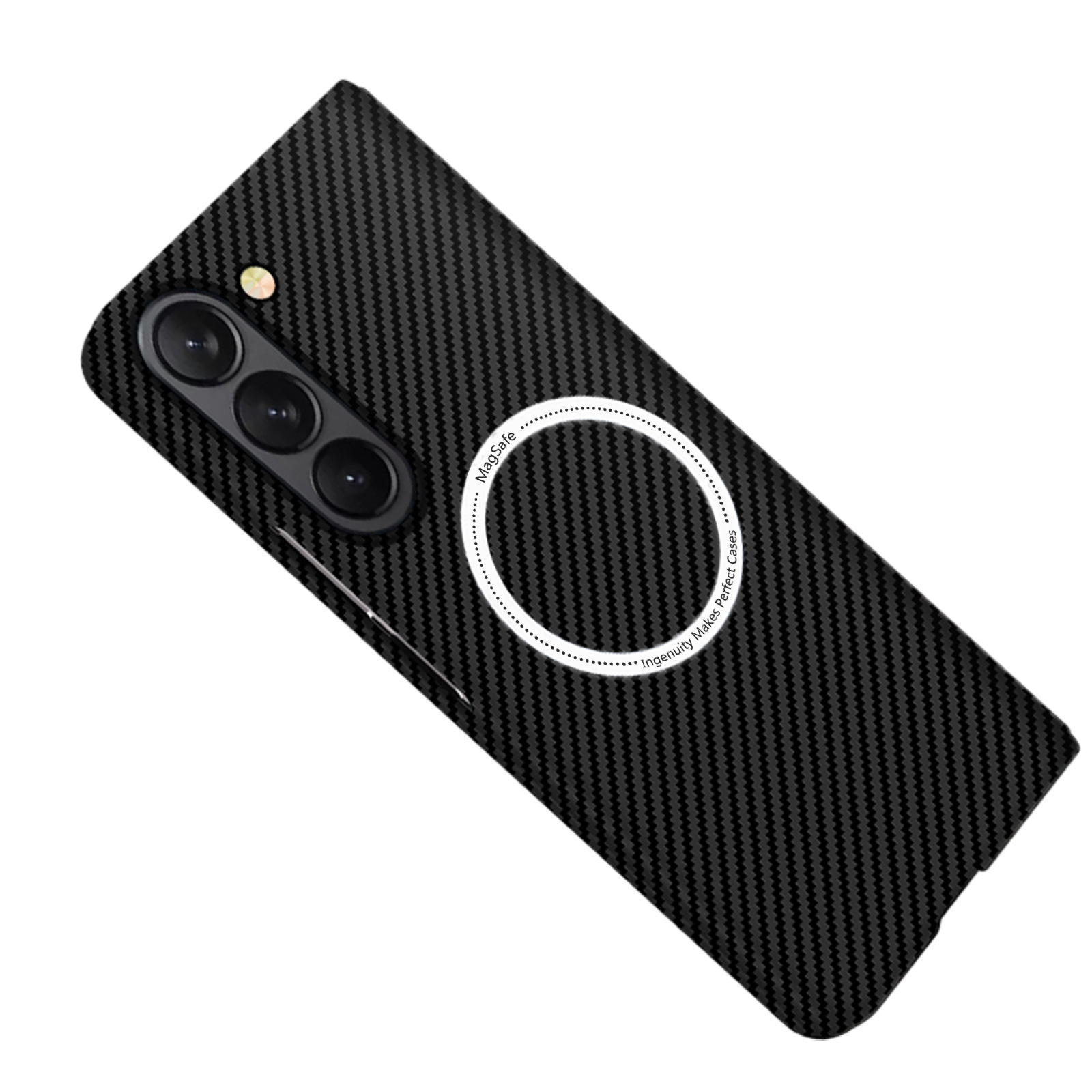 Compatible with Samsung Z Fold 8/7 phone case 6/5 magnetic wireless charging W25 carbon fiber texture 4/3 ultra-thin protective case
