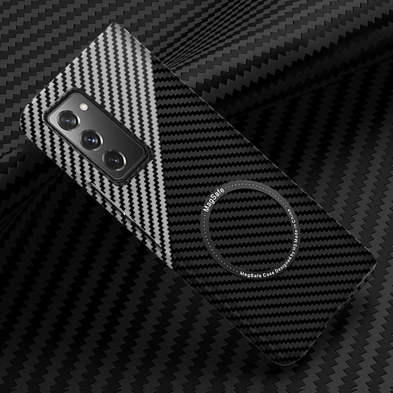 Compatible with Samsung Z Fold 8/7 phone case 6/5 magnetic wireless charging W25 carbon fiber texture 4/3 ultra-thin protective case