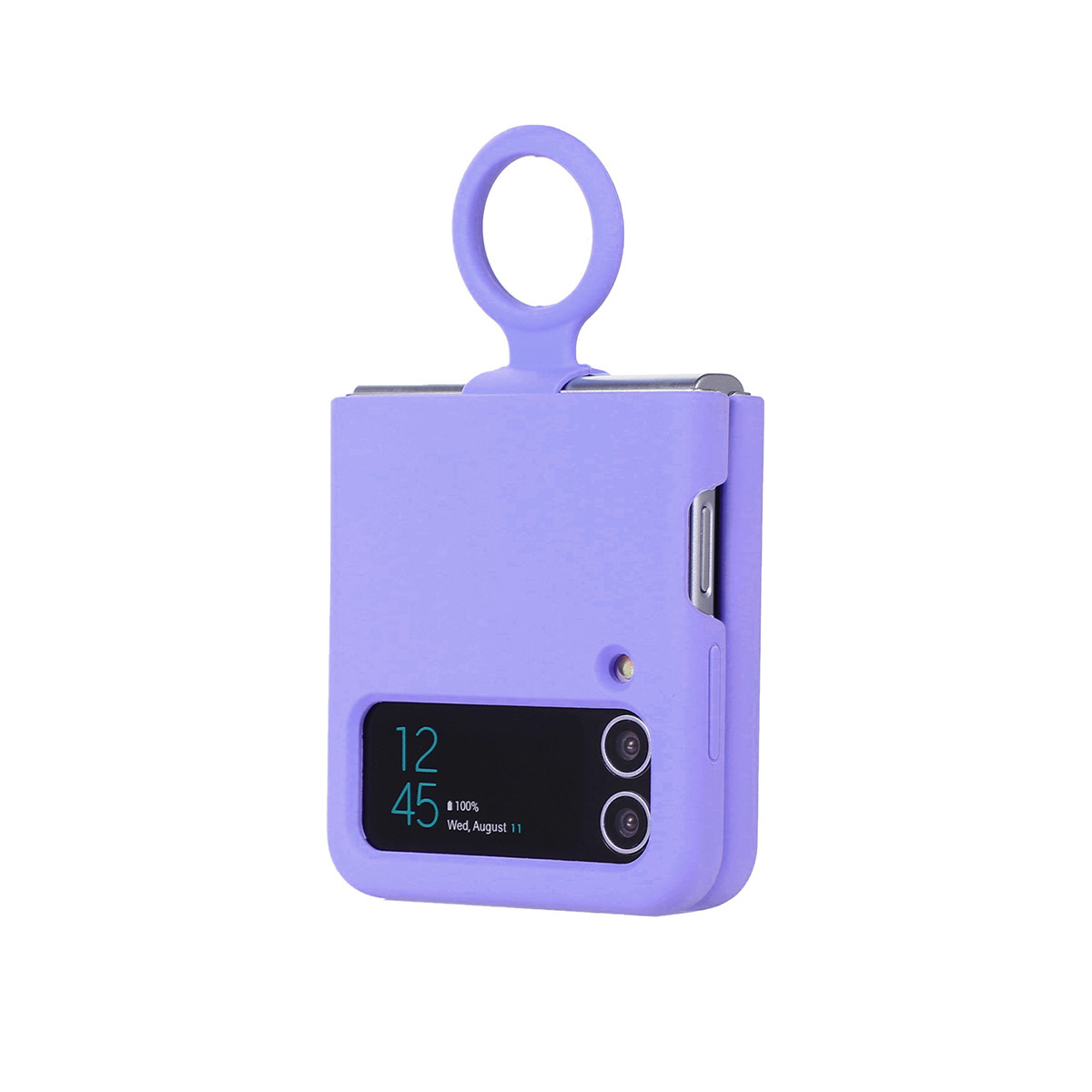 Compatible with Samsung Z Flip4/3 and Flip7/6/5 phones, liquid silicone soft case, foldable screen shockproof protective case