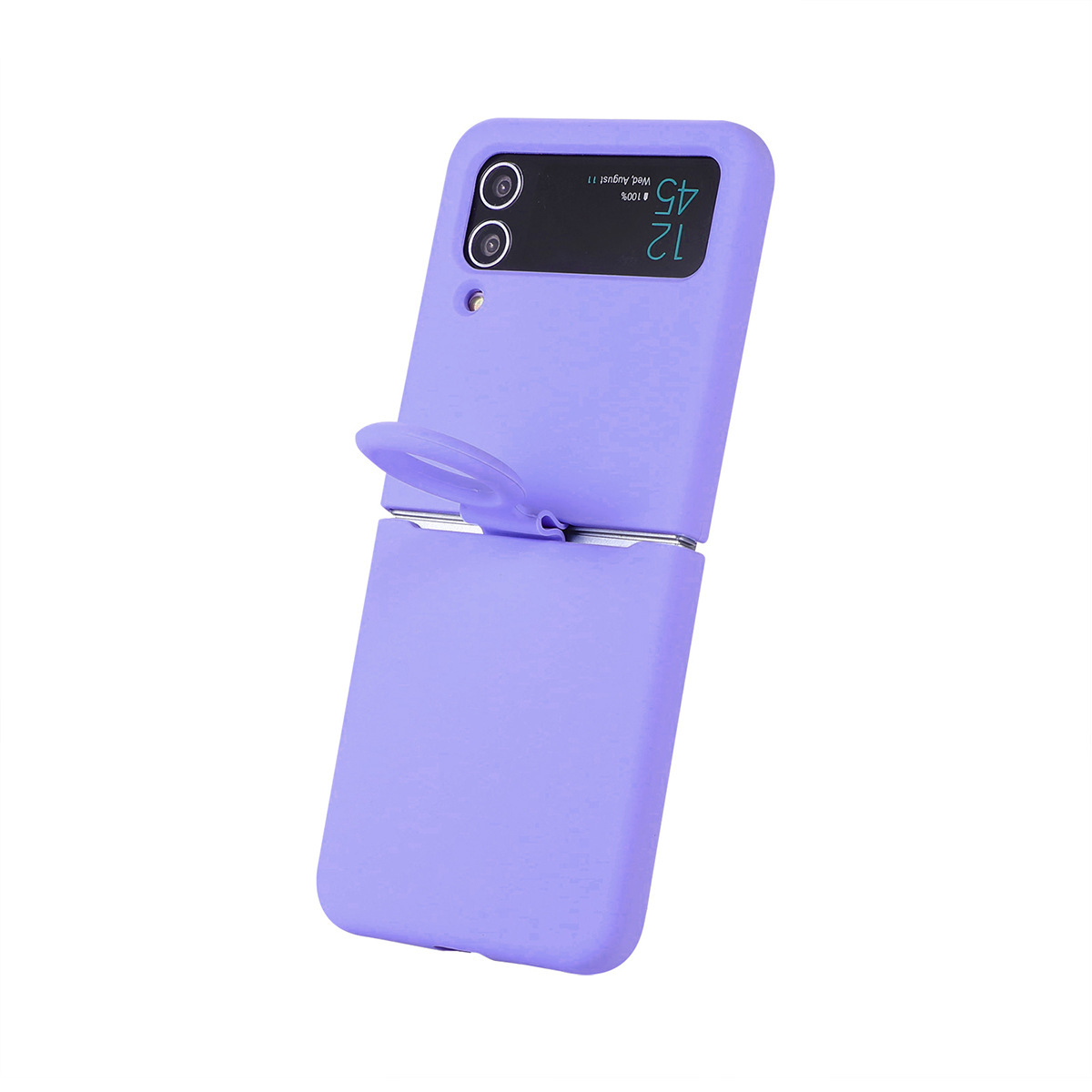 Compatible with Samsung Z Flip4/3 and Flip7/6/5 phones, liquid silicone soft case, foldable screen shockproof protective case