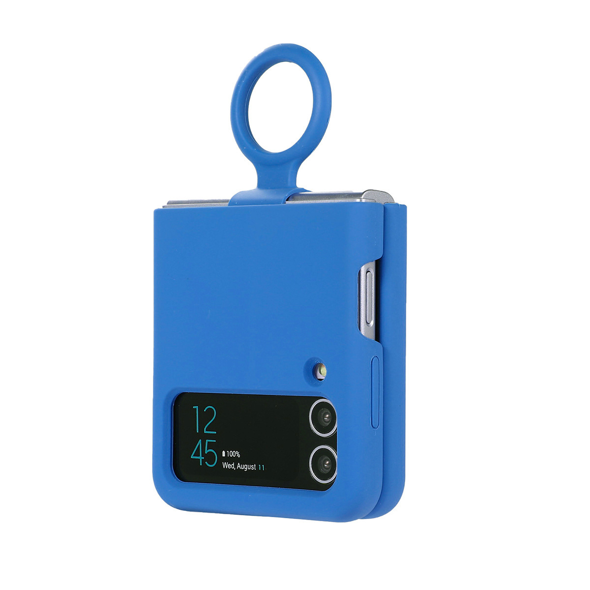 Compatible with Samsung Z Flip4/3 and Flip7/6/5 phones, liquid silicone soft case, foldable screen shockproof protective case