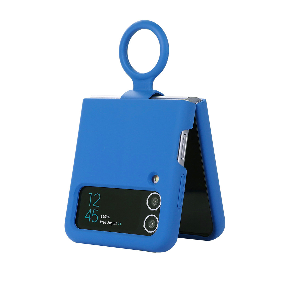 Compatible with Samsung Z Flip4/3 and Flip7/6/5 phones, liquid silicone soft case, foldable screen shockproof protective case