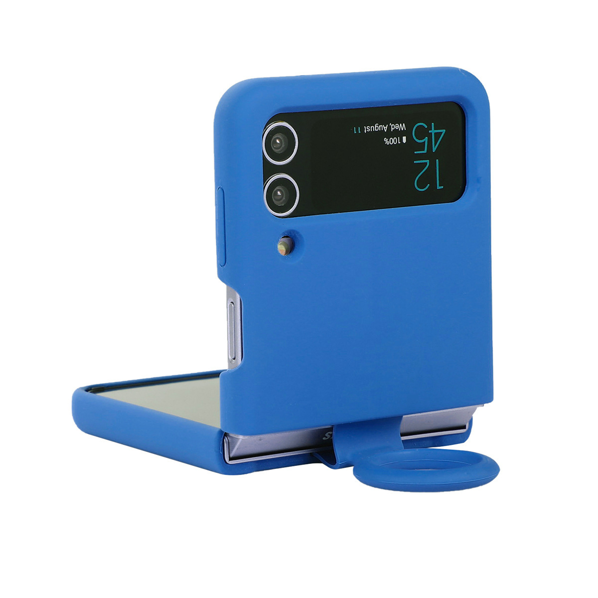 Compatible with Samsung Z Flip4/3 and Flip7/6/5 phones, liquid silicone soft case, foldable screen shockproof protective case