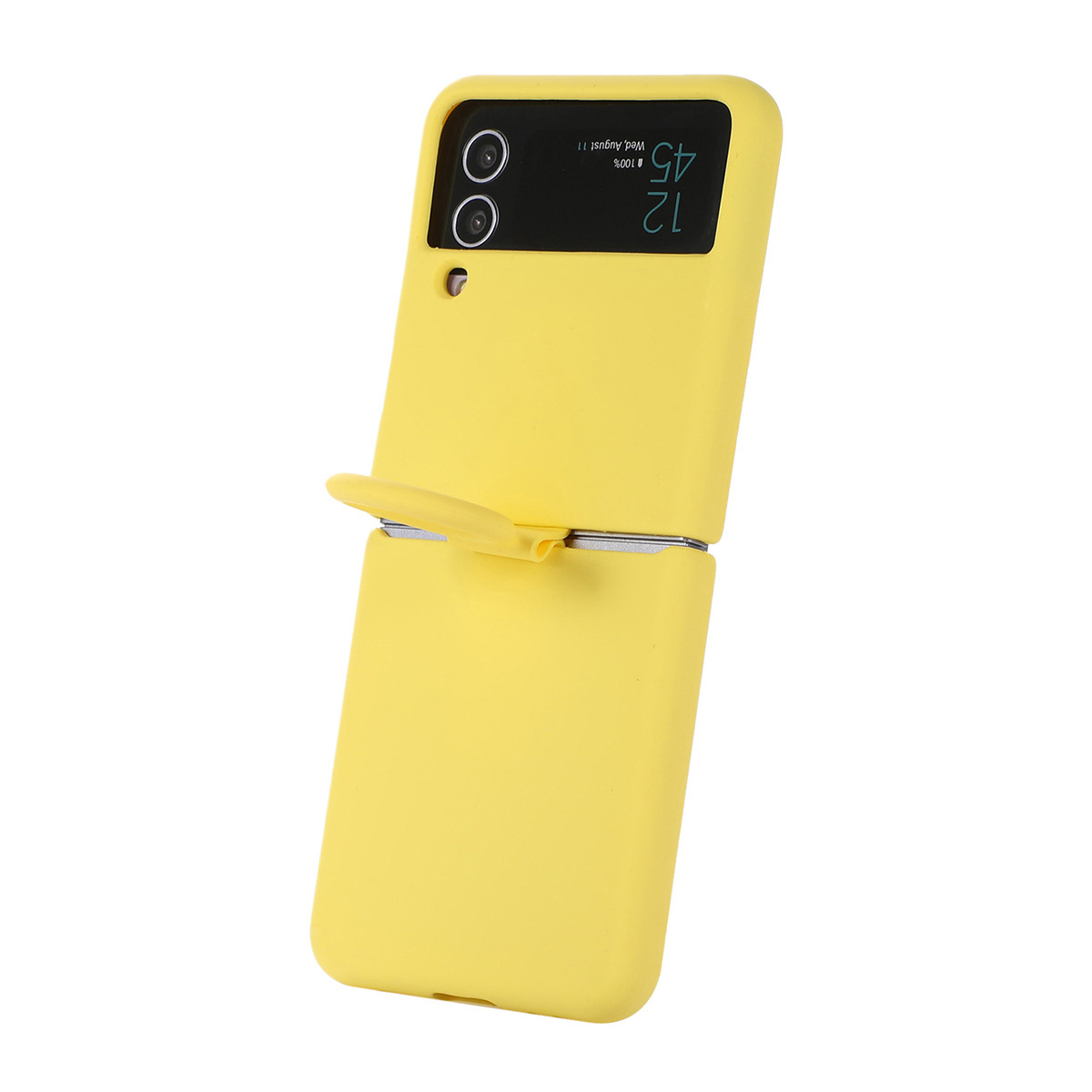 Compatible with Samsung Z Flip4/3 and Flip7/6/5 phones, liquid silicone soft case, foldable screen shockproof protective case