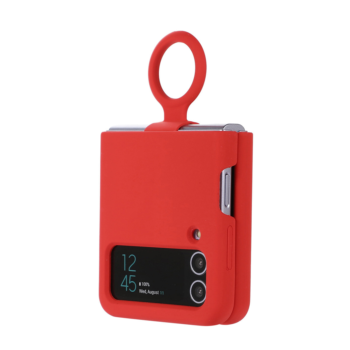 Compatible with Samsung Z Flip4/3 and Flip7/6/5 phones, liquid silicone soft case, foldable screen shockproof protective case