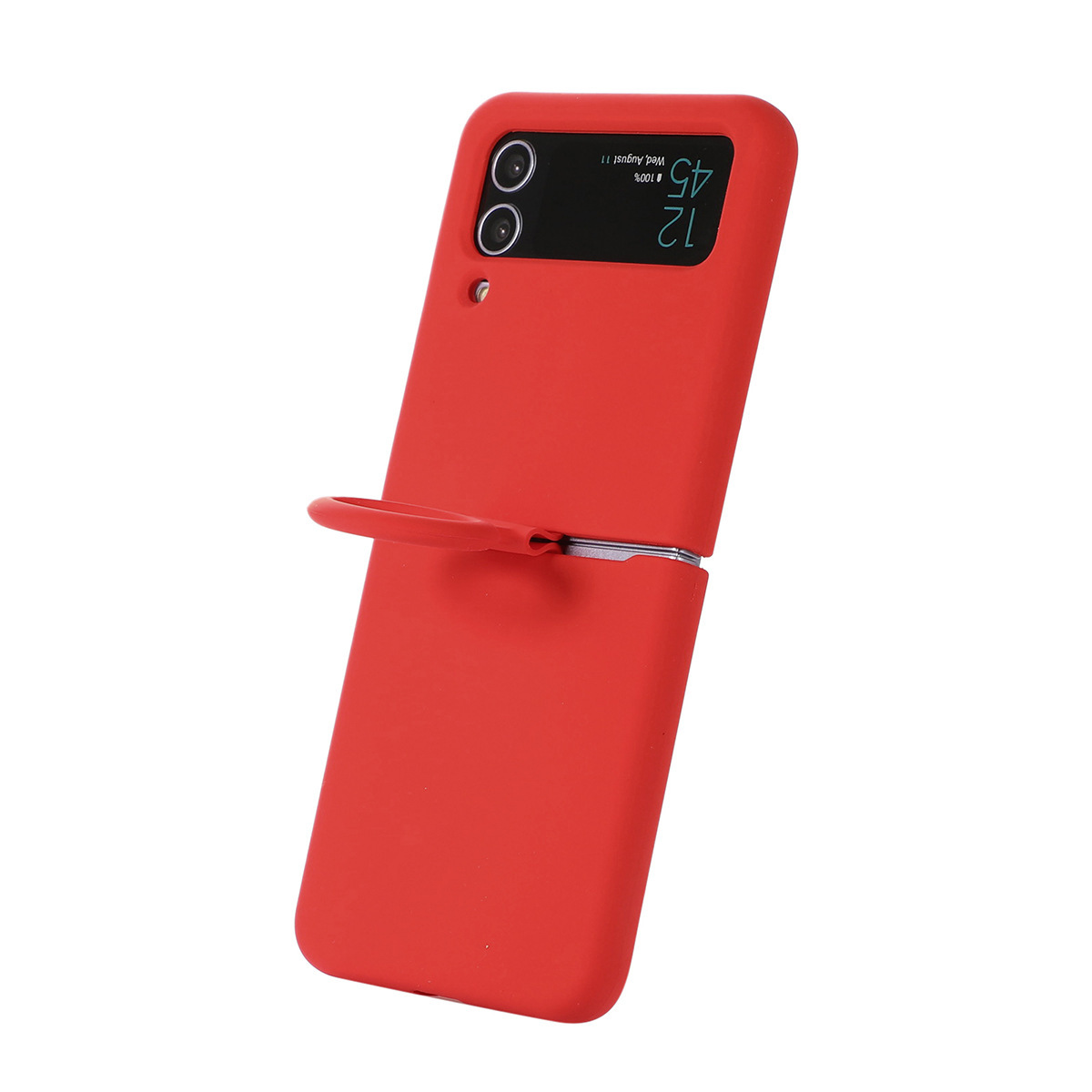 Compatible with Samsung Z Flip4/3 and Flip7/6/5 phones, liquid silicone soft case, foldable screen shockproof protective case