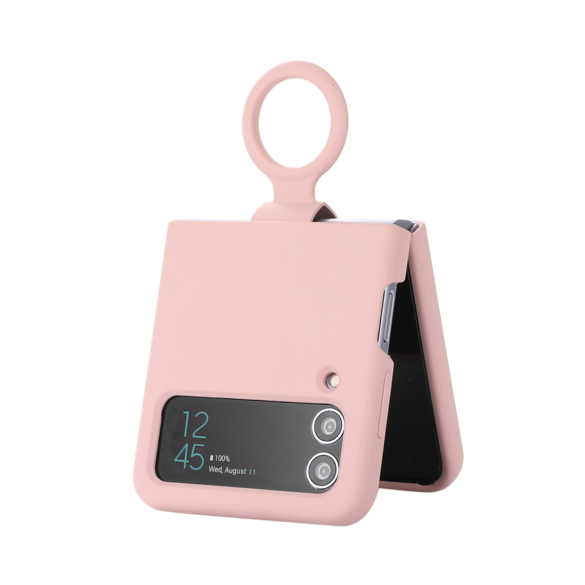 Compatible with Samsung Z Flip4/3 and Flip7/6/5 phones, liquid silicone soft case, foldable screen shockproof protective case