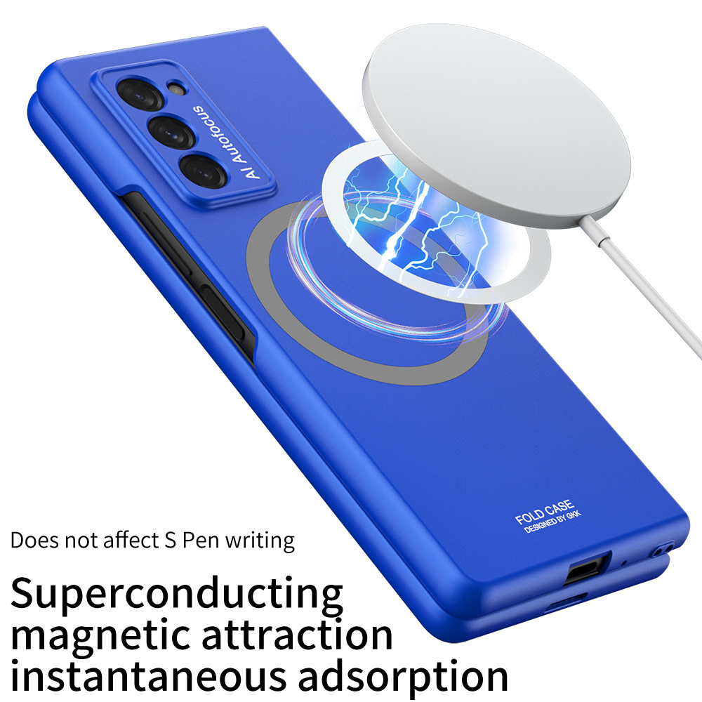Compatible with Samsung ZFold2 phone case, magnetic Magsafe wireless charging, Fold4 anti-drop ultra-thin skin-friendly protective case