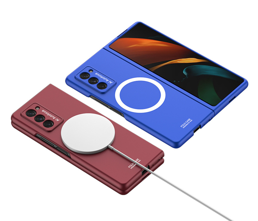 Compatible with Samsung ZFold2 phone case, magnetic Magsafe wireless charging, Fold4 anti-drop ultra-thin skin-friendly protective case