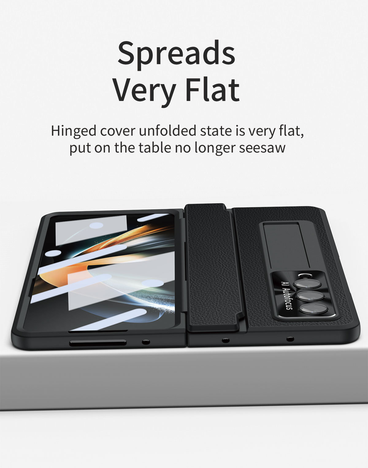 Compatible with Samsung Z Fold8/7/6 phone case, electroplated vegan leather, 5/4/3 flat hinge, protective film, drop-proof case.
