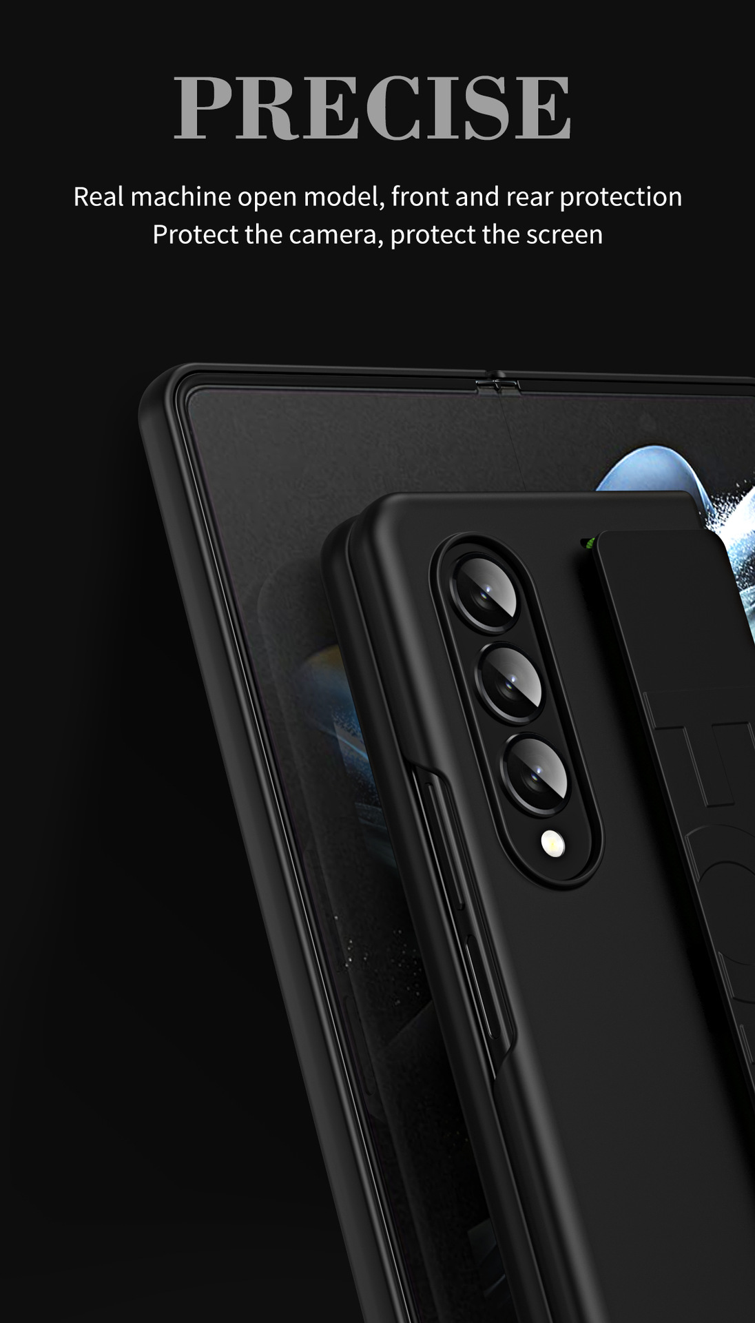Compatible with Samsung Z Fold8/7/6 phone case W25 elastic wrist strap 5/4/3/2 folding screen drop protection case