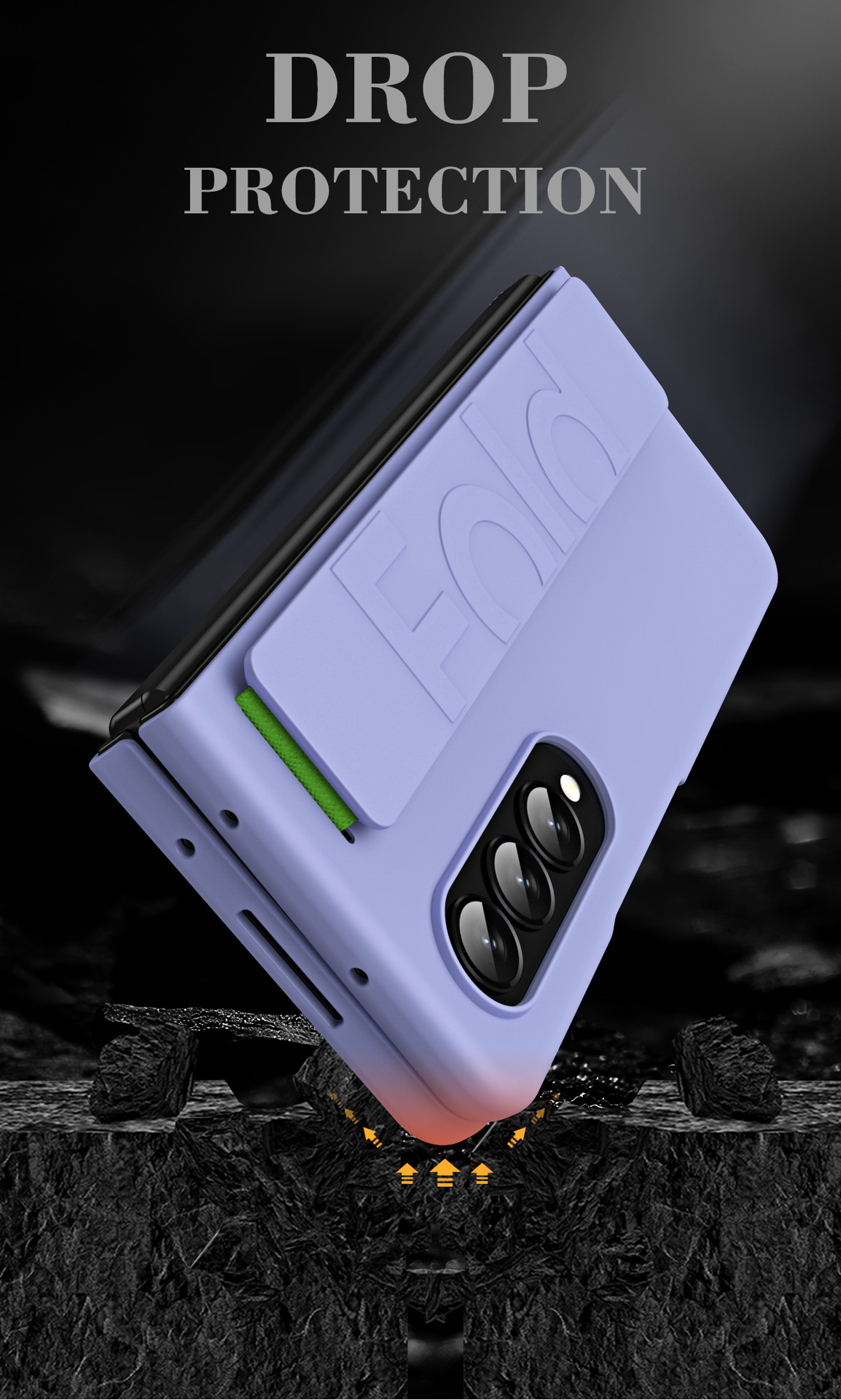 Compatible with Samsung Z Fold8/7/6 phone case W25 elastic wrist strap 5/4/3/2 folding screen drop protection case
